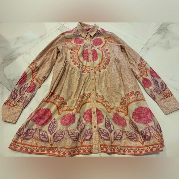 Free people smell of roses mini dress #3 - Picture 2 of 11